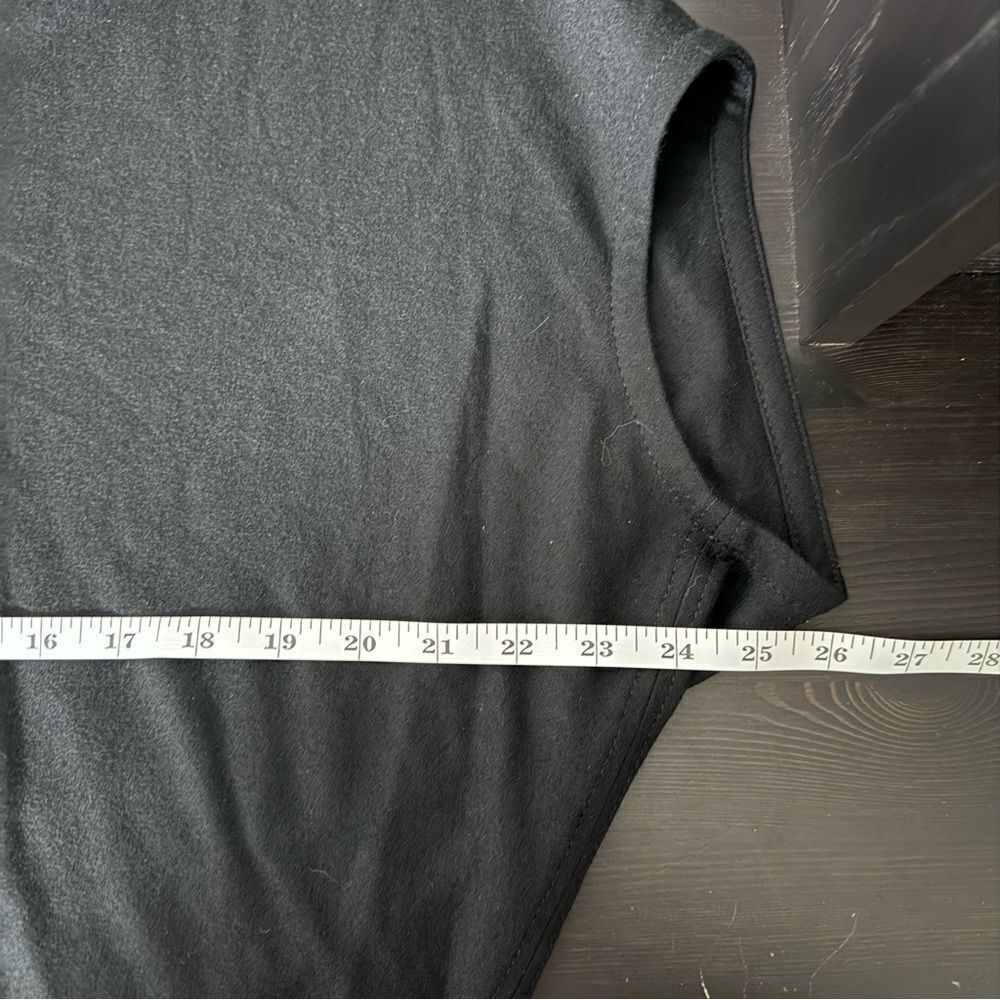 Helmut Lang Sonar Dress Sz XS Petite Black Wool V Neck Minimalist Event Feminine - Picture 11 of 13